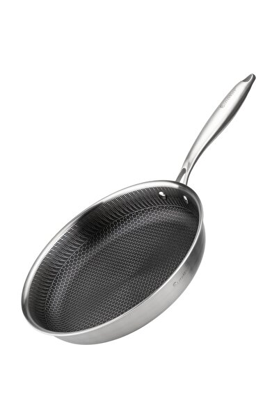 Other PATELNIA STALOWA 28cm Z POWŁOKĄ PLASTER MIODU E-7549