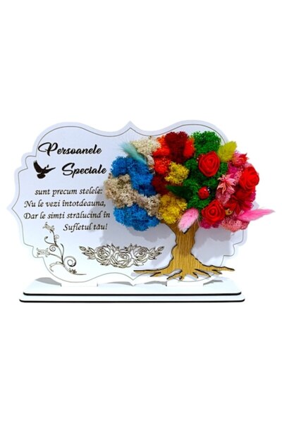 OEM Tablou cu lichen stabilizat, personalizat cu mesaj standard, 30x20cm, mod...