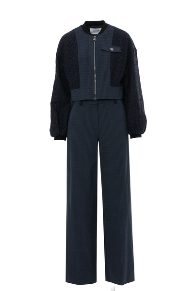 GİZİA Kolları Dantelli Kısa Ceket Ve Pantolonlu Takım