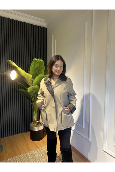 FLZTAS JERYY ASTAR DETAYLI KADİFE YAKA CEKET BEJ