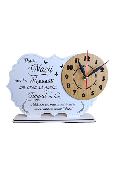 OEM ceas personalizat nasi, "Pentru nasii nostri minunati...", dimens