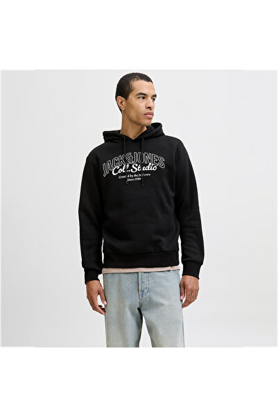 Jack & Jones سويت شيرت جاك آند جونز ماكوتو للرجال باللون الأسود