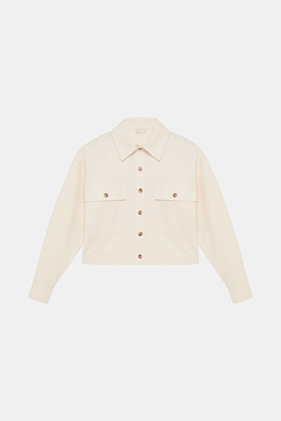 W Collection Ekru Relaxed Fit Jacket