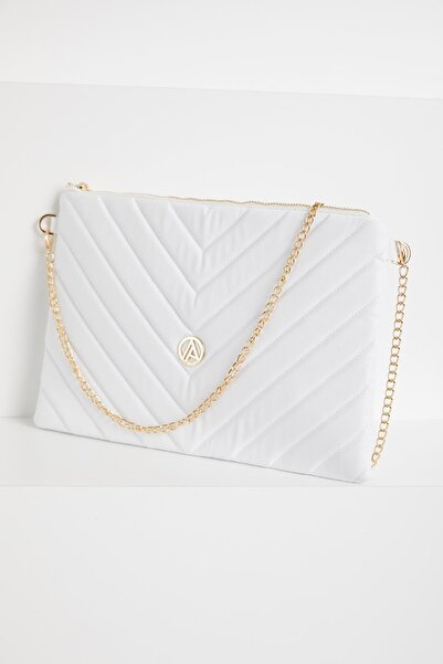 Armine TREND Baklava Patterned Wallet Bag-White Arm143