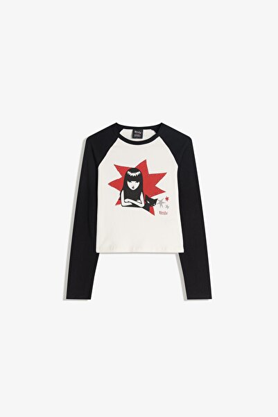 Bershka Emily the Strange print long sleeve T-shirt