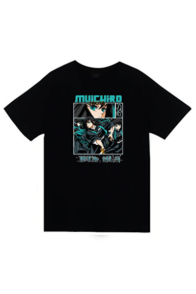 fame-stoned Demon Slayer Muichiro Tokito - Anime Baskılı Unisex %100 Pamuk Si...