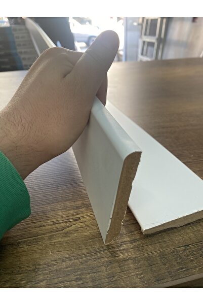 EBK Lamimat parke 8 cm PVC Parke Süpürgelik – Dayanıklı ve Kolay Montajlı Zem...