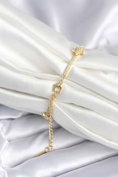 Skygo Brass Gold Color Star Model Women's Bracelet - Tj-Bb7986