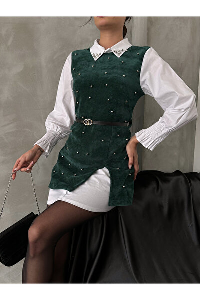 ADAMODA.RO Cămașă tip vestă cu accesoriu pentru curea