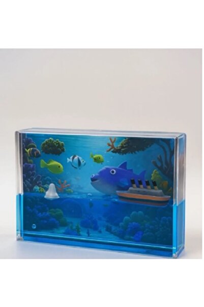 Niyet Batmayan Gemi Akvaryum - Büyük, Simülasyon - Hediyelik - 3D - 11x16 cm