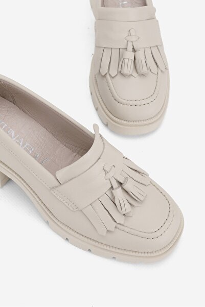 TUNAELLİ ЖІНОЧІ БЕЖЕВІ ЧЕРЕВИКИ З ПІДБОРИСТОЮ ПІДБОРОЮ