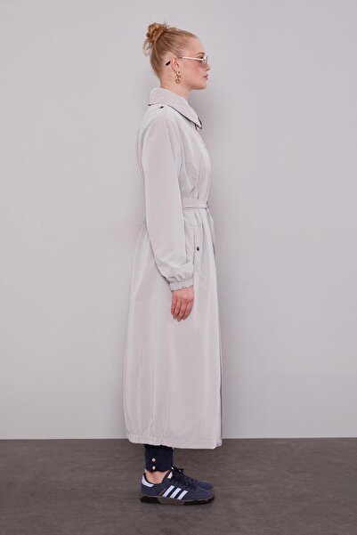 Levidor Taş Kapitone Detaylı Trençkot