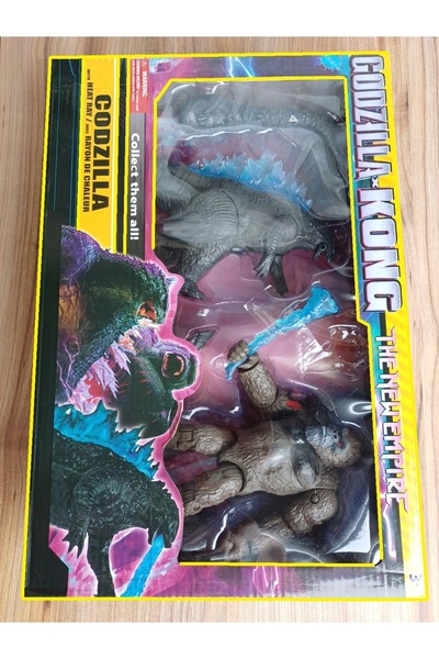 oyuncakçı savaş & europe shop Godzilla ve King Kong Goril 2li Set Dinazor Kır...