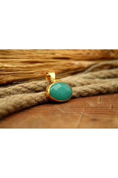 alpsilverart 925 Ayar Gümüş El İşi Aquamarin Kolye – Zarif Otantik Stil Takı