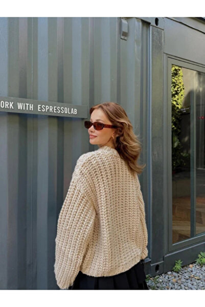 Crystal Life Oversize Knitted Cardigan