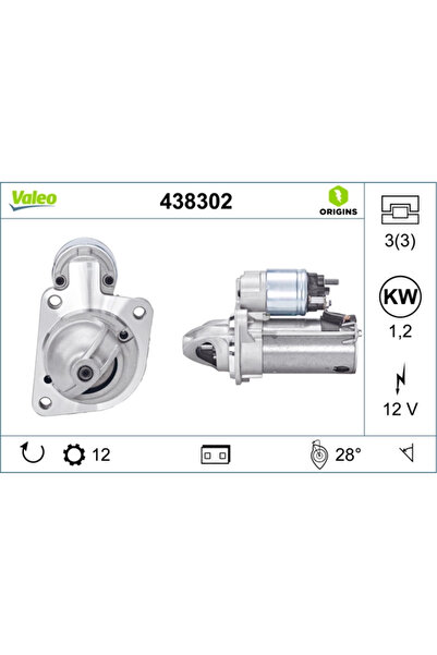 VALEO Starter Ford C-Max 2/Focus 3/Galaxy 2 Volvo S60 2/S80 2/V40