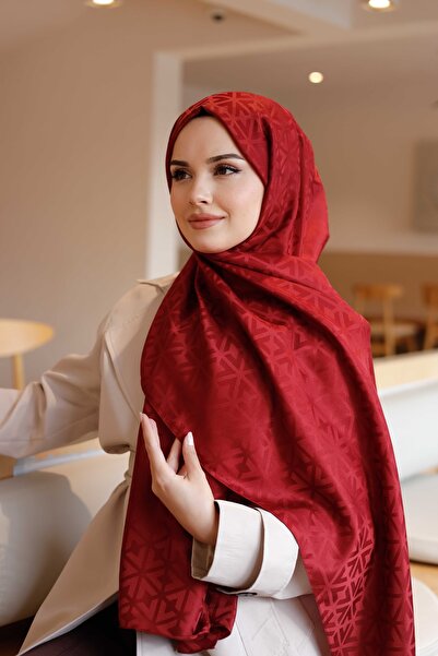 QASSA SHAL Claret Red Shal