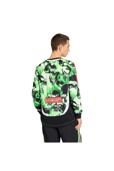 adidas Ανδρικό πράσινο μπλουζάκι AOP LS JERSEY KG2681