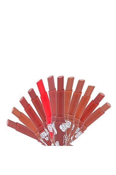 Roesıa Rose Cosmetics Rose 12'li Asansörlü, Mat Ruj Serisi