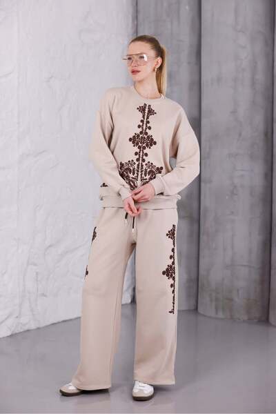 Pulli Collection Nakış Detaylı Oversize Eşofman Takımı