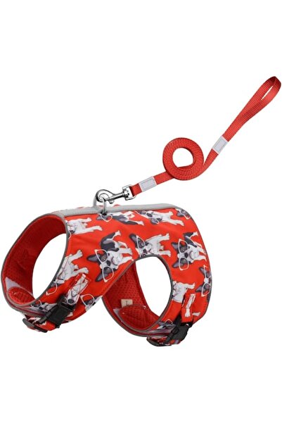Addachic Cat harness and leash set, L, Addachic, Red