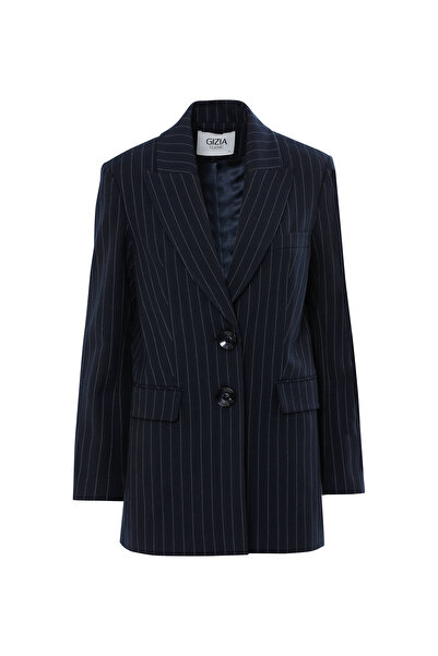 GİZİA Önden Düğmeli Rahat Kesim Bleazer Ceket