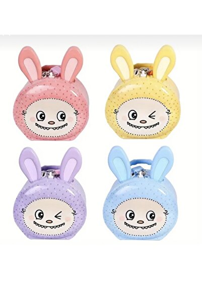 Butik Center Pușculiță metalică Labubu cu urechi de iepure, culorile sunt mixte