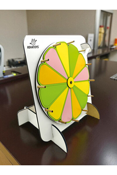 reha toys Rehatoys Renkli Yazılıp Silinebilir Çarkı Felek, Çarkıfelek, Oyunça...