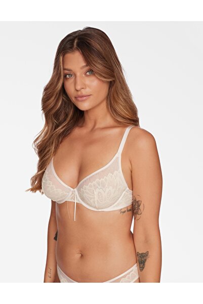 ESOTIQ Classic Lace Soft Bra Non-Padded Underwired with Ribbon Sexy & Comfortable | Taneesh
