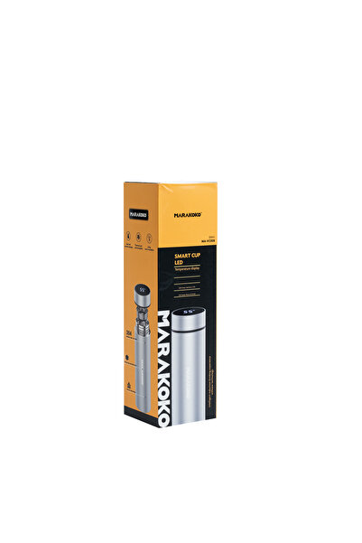 MARAKOKO Water bottle with temperature display, 500ml hot and cold insulated mug. Made of stainless steel.