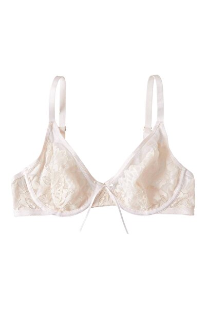 ESOTIQ Classic Lace Soft Bra Non-Padded Underwired with Ribbon Sexy & Comfortable | Taneesh