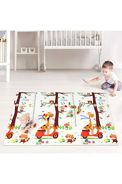 RCO XXL foldable play mat, 200 x 180 x 1 CM, made of EVA foam, non-slip and thermal, with 2 sides