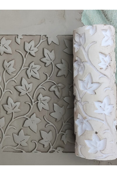 PatatesBaskı Polimer Kil Desen Verici Merdane Sarmaşık Desenli