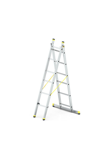Genel Markalar - SKYBEST 2X6 Basamaklı İki Parçalı Çok Amaçlı Alüminyum Merdiven