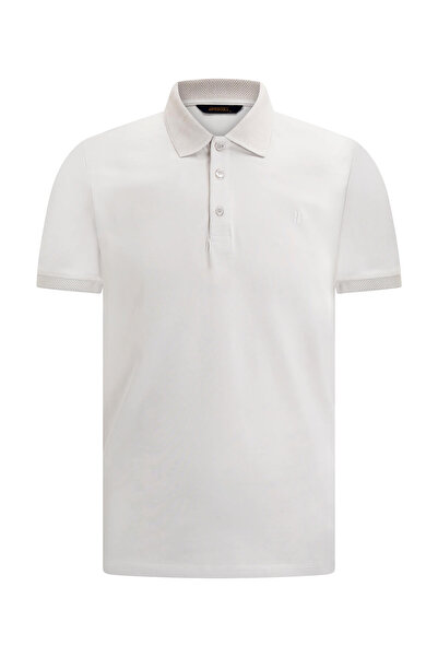 Hatemoğlu Stone Regular Fit Polo Neck Cotton T-Shirt