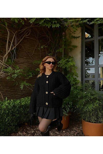 Crystal Life Oversize Knitted Cardigan