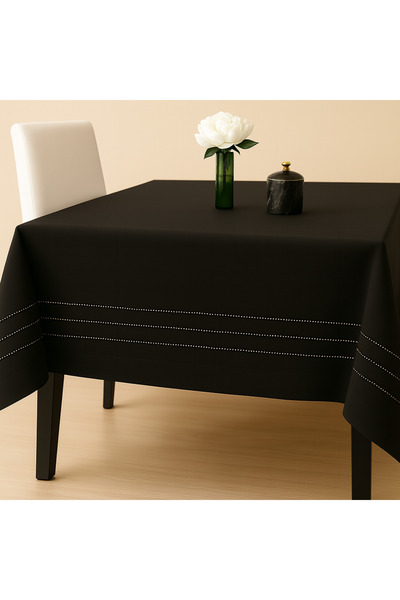 Arel Home Kolber Linen Rectangular Tablecloth Without Worry (for 6-8-10-12 People)