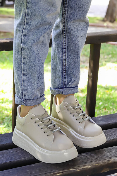 kajal ayakkabı Αθλητικά παπούτσια MDLN 210 με πέτρα με κορδόνια