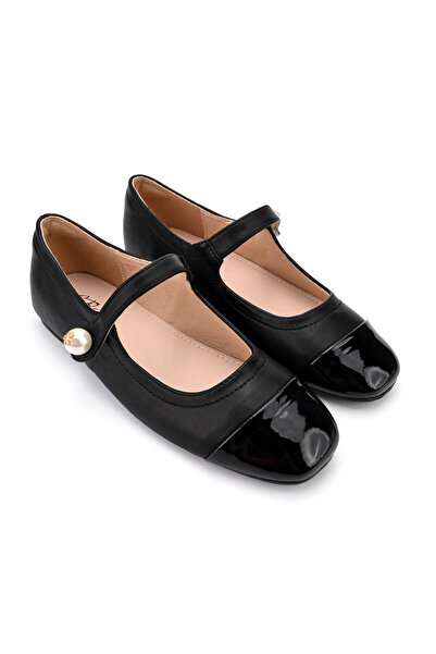 Tmall Casual Women's Ballet Flats, -Leather, BL502, Black