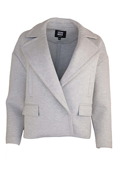 Vero Moda Liz Grey Jacket - XL, Grey, Polyester | Spandex | Viscose