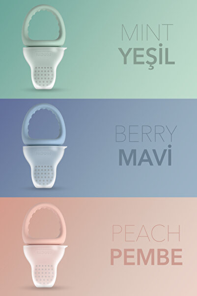 Mochi Pop-Up Gıda Emziği Mavi