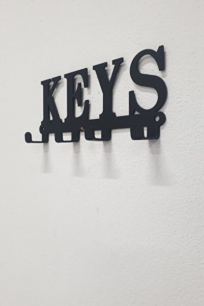 VENON KEYS Anahtarlık Siyah Metal Anahtar Askılığı - Dekoratif Anahtarlık Kapı Girişi Anahtar Askısı