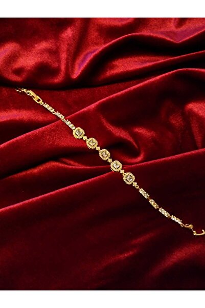 Çelik Taş Motifli Paslanmaz Bileklik