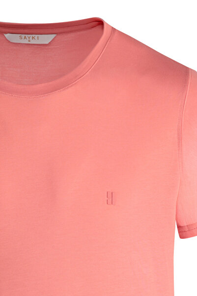 Hatemoğlu Pink Regular Fit Crew Neck T-Shirt