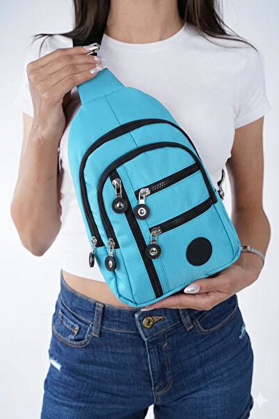 RELIANCE Унісекс сумка через плече з хрестоподібними ременями, багатосекційна сумка через плече для щоденного використання, сумка-бодібег