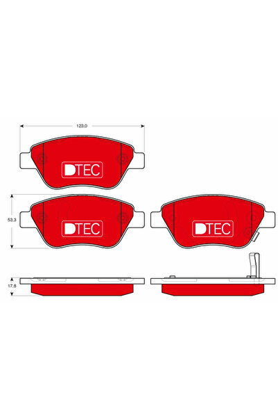 TRW Set Placute Frana Frana Disc Fiat Doblo Microbus/Panda Opel Adam/Corsa D