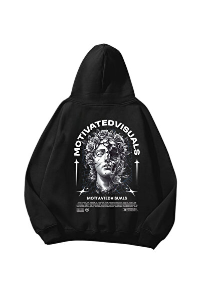 Gofeel Мотивирани визуализации Баскъли Сийч Овърсайз Унисекс Качулка Светър