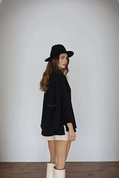 beeke Women's Casual Belted Cashmere Cape Poncho New Season Beeke-7914