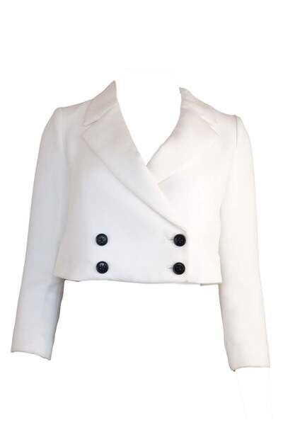 Vero Moda Button White jacket - M, White, 100% polyester