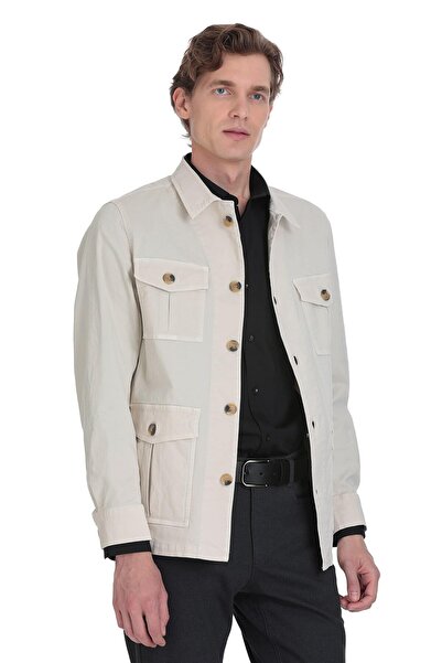 Hatemoğlu Taş Slim Fit Baby Collar Spring Coat